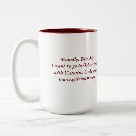 Menolly: Beißen Sie mich Zweifarbige Tasse