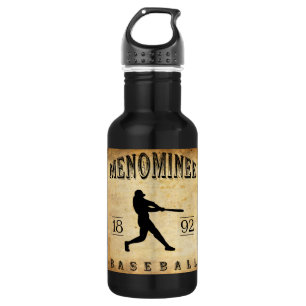 Menominee-Wisconsin-Baseball 1892 Edelstahlflasche