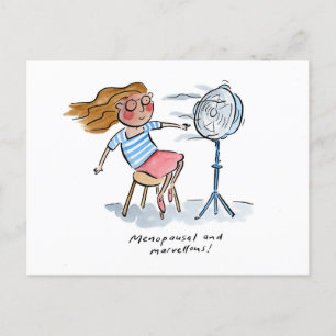 Menopausal und wunderbar postkarte