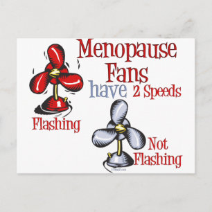 Menopause Fan Postkarte