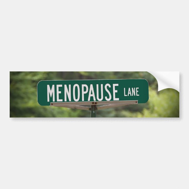 Menopause Lane Sign für ein gutes Lachen Autoaufkleber (Vorne)