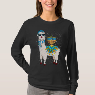 Menora Chanukka Lama Süßes Alpaka Chanukka 1 T-Shirt