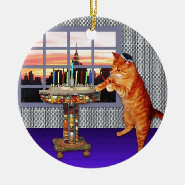 menorah cat.jpg keramik ornament (Vorne)