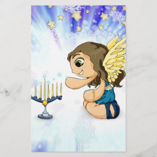 Menorah Engel Briefpapier