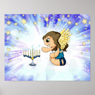 Menorah Engel Poster