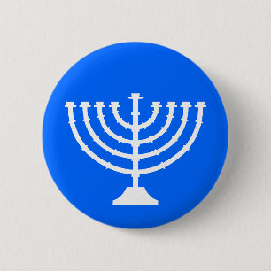 Menorah Feiertags-Knopf Button