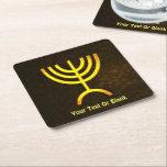 Menorah Flame<br><div class="desc">Eine braune und goldene digitale Darstellung der jüdischen siebenverzweigten Menorah (Hebräisch: מְ נ וֹ רָ ). Fügen Sie Ihren eigenen Text hinzu. Die siebenverzweigte Menorah, die im tragbaren Set von Moses in der Wildnis und später im Tempel in Jerusalem verwendet wird, ist seit der Antike ein Symbol des Judentums und...</div>