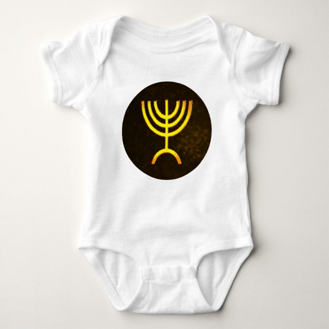 Menorah Flame Baby Strampler (Vorderseite)