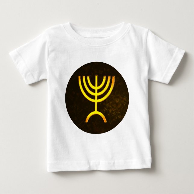 Menorah Flame Baby T-shirt (Vorderseite)