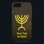 Menorah Flame iPhone 8/7 Hülle<br><div class="desc">Eine braune und goldene digitale Darstellung der jüdischen siebenverzweigten Menorah (Hebräisch: מְ נ וֹ רָ ). Fügen Sie Ihren eigenen Text hinzu. Die siebenverzweigte Menorah, die im tragbaren Set von Moses in der Wildnis und später im Tempel in Jerusalem verwendet wird, ist seit der Antike ein Symbol des Judentums und...</div>