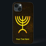 Menorah Flame Case-Mate iPhone Hülle<br><div class="desc">Eine braune und goldene digitale Darstellung der jüdischen siebenverzweigten Menorah (Hebräisch: מְ נ וֹ רָ ‎). Fügen Sie Ihren eigenen Text hinzu. Die siebenverzweigte Menorah, die im tragbaren Set von Moses in der Wildnis und später im Tempel in Jerusalem verwendet wird, ist seit der Antike ein Symbol des Judentums und...</div>