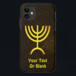 Menorah Flame iPhone 11 Hülle<br><div class="desc">Eine braune und goldene digitale Darstellung der jüdischen siebenverzweigten Menorah (Hebräisch: מְ נ וֹ רָ ‎). Fügen Sie Ihren eigenen Text hinzu. Die siebenverzweigte Menorah, die im tragbaren Set von Moses in der Wildnis und später im Tempel in Jerusalem verwendet wird, ist seit der Antike ein Symbol des Judentums und...</div>