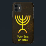 Menorah Flame iPhone 11 Hülle<br><div class="desc">Eine braune und goldene digitale Darstellung der jüdischen siebenverzweigten Menorah (Hebräisch: מְ נ וֹ רָ ). Fügen Sie Ihren eigenen Text hinzu. Die siebenverzweigte Menorah, die im tragbaren Set von Moses in der Wildnis und später im Tempel in Jerusalem verwendet wird, ist seit der Antike ein Symbol des Judentums und...</div>
