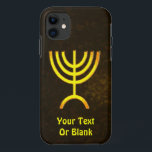 Menorah Flame iPhone 11 Hülle<br><div class="desc">Eine braune und goldene digitale Darstellung der jüdischen siebenverzweigten Menorah (Hebräisch: מְ נ וֹ רָ ). Fügen Sie Ihren eigenen Text hinzu. Die siebenverzweigte Menorah, die im tragbaren Set von Moses in der Wildnis und später im Tempel in Jerusalem verwendet wird, ist seit der Antike ein Symbol des Judentums und...</div>