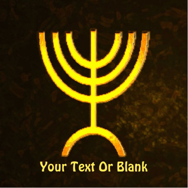 Menorah Flame Fotoskulptur Magnet (Vorne)