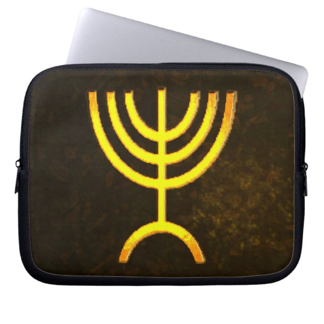 Menorah Flame Laptopschutzhülle (Vorderseite)