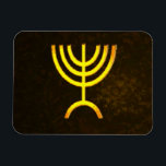 Menorah Flame Magnet<br><div class="desc">Eine digitale Darstellung der jüdischen siebenverzweigten Menorah (Hebräisch: מְ נ וֹ רָ ‎). Die siebenverzweigte Menorah, die im tragbaren Set von Moses in der Wildnis und später im Tempel in Jerusalem verwendet wird, ist seit der Antike ein Symbol des Judentums und das Emblem des modernen Staat Israel. Der Kohanim zündete...</div>