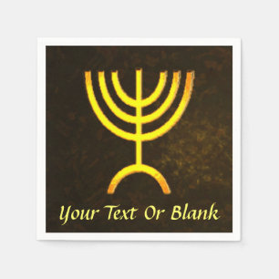 Menorah Flame Serviette