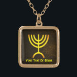 Menorah Flame Vergoldete Kette<br><div class="desc">Eine digitale Darstellung der jüdischen siebenverzweigten Menorah (Hebräisch: מְ נ וֹ רָ ‎). Die siebenverzweigte Menorah, die im tragbaren Set von Moses in der Wildnis und später im Tempel in Jerusalem verwendet wird, ist seit der Antike ein Symbol des Judentums und das Emblem des modernen Staat Israel. Der Kohanim zündete...</div>