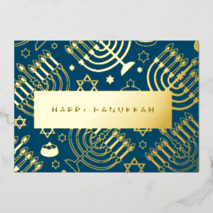 Menorah Hannukah-Folie Folien Feiertagskarte