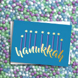 Menorah Hanukkah Candles Star von David Blue<br><div class="desc">Unterkunft thematisch von Umua entworfen. Gedruckt und ausgeliefert von Zazzle oder ihren Partnern.</div>