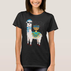 Menorah Hanukkah Llama Niedlich Alpaca Chanukah 1 T-Shirt
