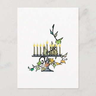 Menorah & Ivy Feiertagspostkarte