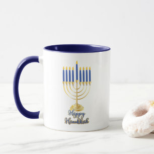 Menorah mit Lights Happy Hanukkah Tasse
