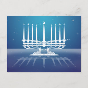 Menorah Postkarte