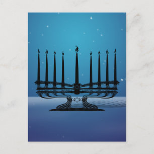 Menorah Postkarte