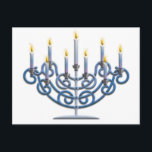 Menorah Postkarte<br><div class="desc">Jüdische Menorah</div>