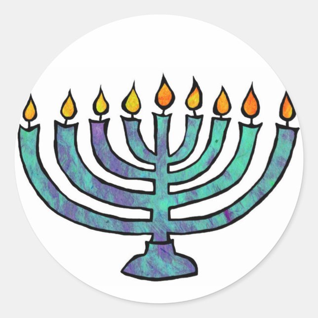 Menorah Stickers (Vorderseite)