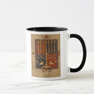 Menorah und andere Schiffe des Tempels Tasse
