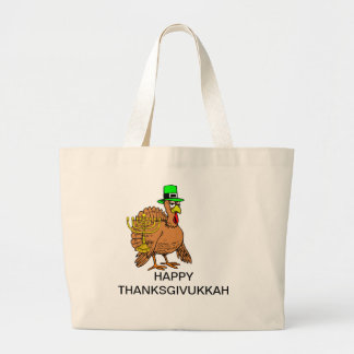 MENORAH UND GLÜCKLICHE THANKSGIVUKKAH TASCHE DER