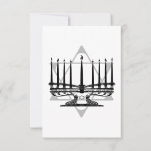 Menorah und Star