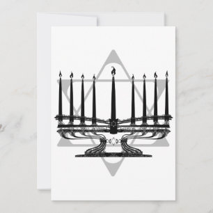 Menorah und Star