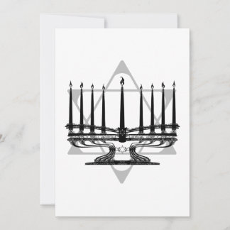 Menorah und Star