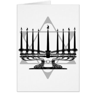 Menorah und Stern