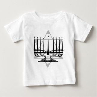 Menorah und Stern Baby T-shirt