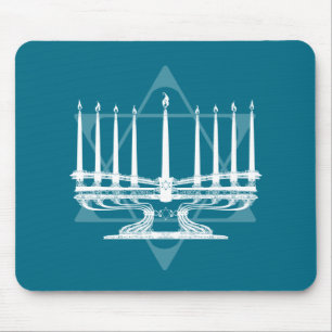 Menorah und Stern IV Mousepad