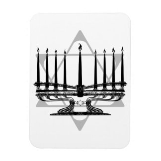 Menorah und Stern Magnet