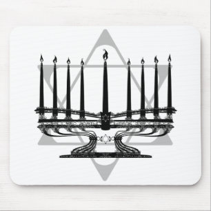 Menorah und Stern Mousepad
