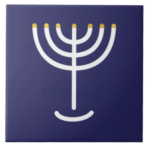Menorah White Gold Marine Fliese