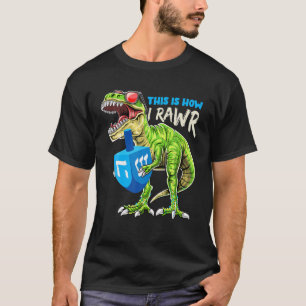 Menorasaurus Dies, wie ich Roll Dinosaur Hanukkah T-Shirt
