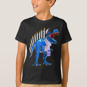 Menorasaurus Rex-Shirt T-Rex Dinosaur Chanukka Gif T-Shirt