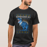 Menorasaurus Rex Ugly Hanukkah Sweater Dinosaur T T-Shirt<br><div class="desc">hanukkah,  lustige hanukkah,  hanukkah Urlaub,  lustig,  glücklich hanukkah,  hässlich hanukkah,  hanukkah lustig,  dreidel,  hebrew,  für hanukkah,  Weihnachten,  menorah,  jetischen Urlaub,  chanukkah lustig</div>