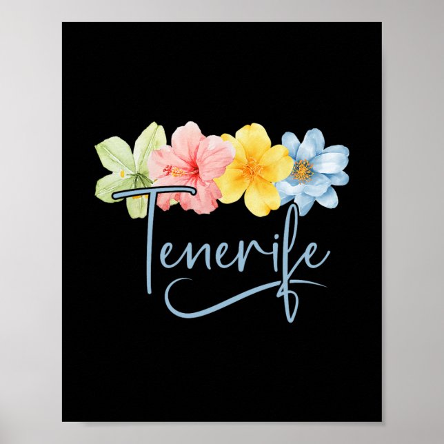 Menorca Blumen Spanien Learic Inseln Florale Ferie Poster (Vorne)