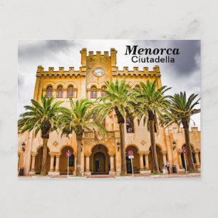 Menorca Ciutadella Rathaus Postkarte