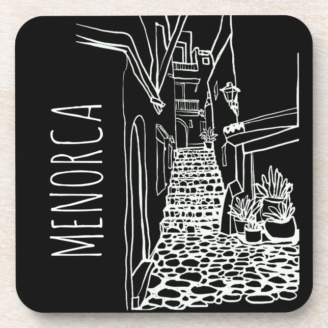 Menorca Getränkeuntersetzer (Vorderseite)