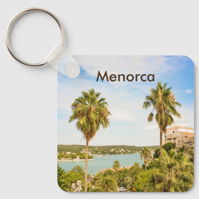 Menorca Mahon Button Schlüsselanhänger (Vorderseite)